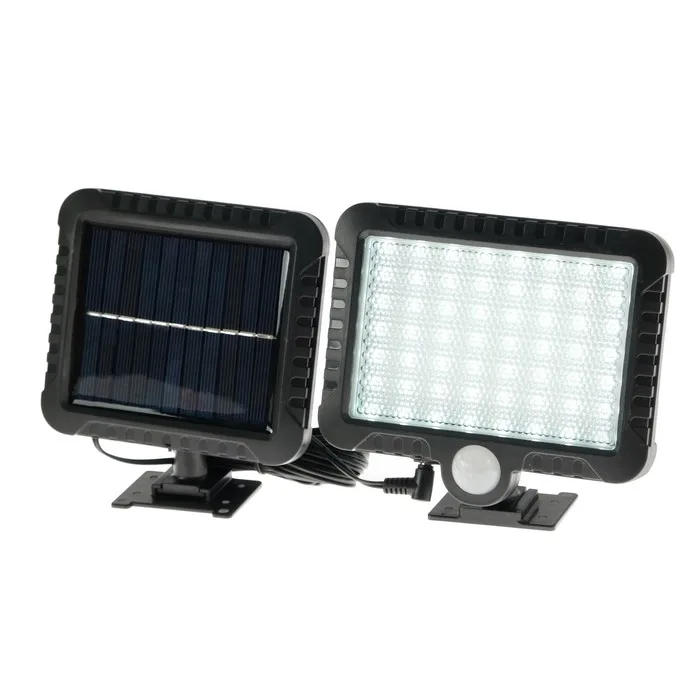 Фото Прожектор светодиодный на выносной солнечной батарее 10 Вт, 56 LED, 6500К №1