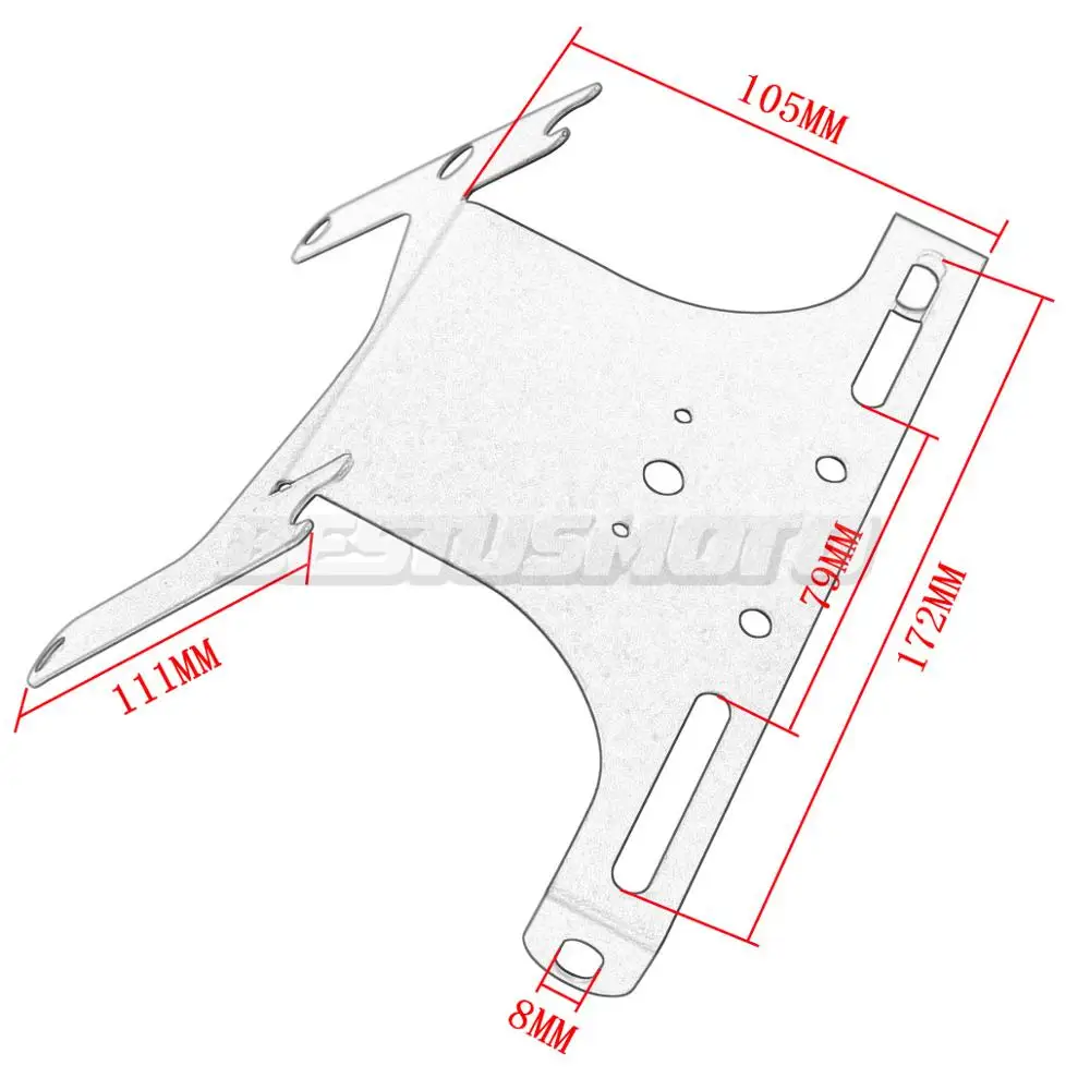 Держатель номерного знака для мотоцикла Suzuki GSXR GSX R 600 750 GSXR600 GSXR750 K6 2006 2007|Номерной