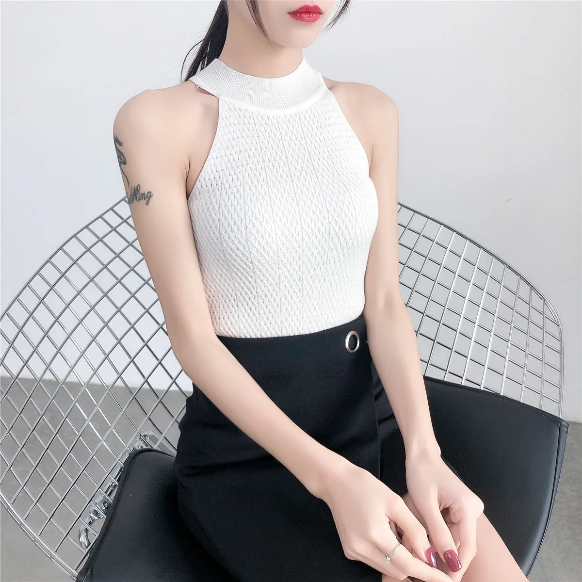 Женская одежда 2020 Весна Осень корейский vestidos Новый сексуальный утечки плеча