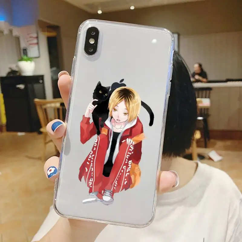 

Kenma Kozume of Haikyuu Phone Case Transparent soft For iphone 5 5s 5c se 6 6s 7 8 11 12 plus mini x xs xr pro max