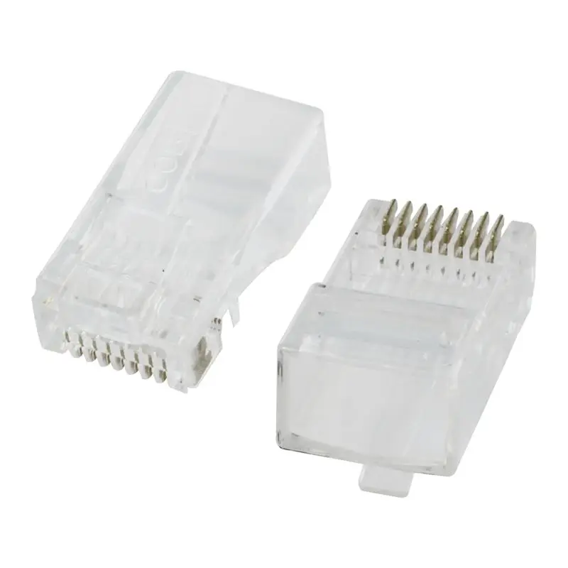 50 шт. RJ45 8P8C сетевой LAN CAT5E CAT6 модульный разъем Clear|Соединители| |