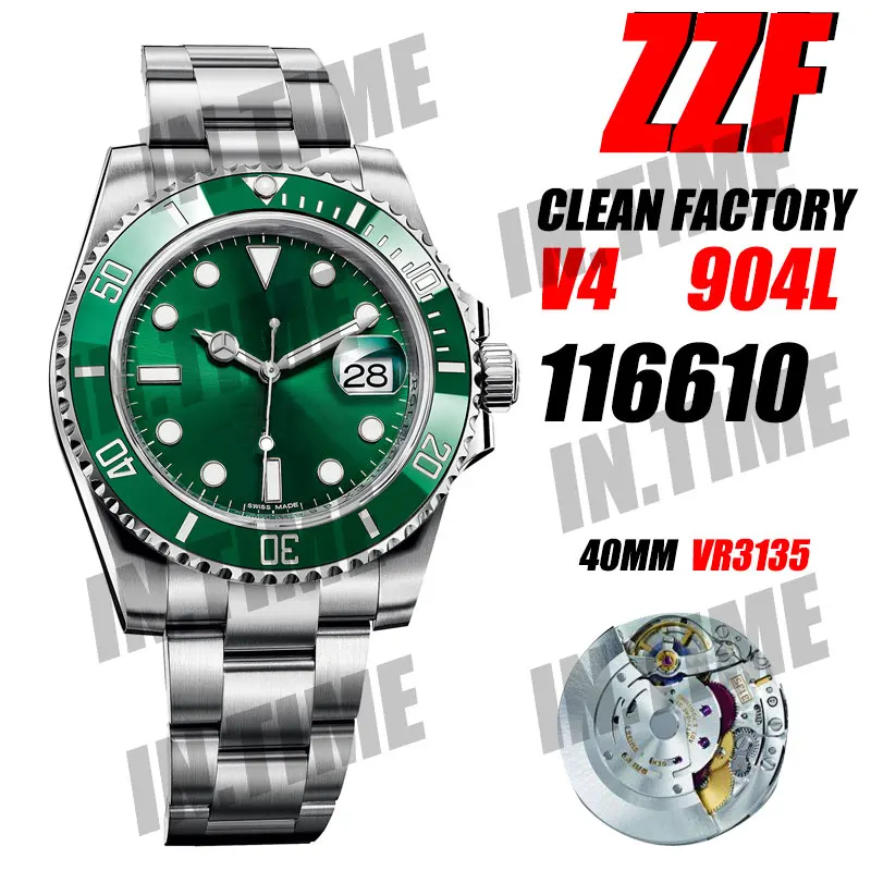 

Mechanical Watch Men's Submariner 116610 LV Clean Factory Ceramic V4 ZZF 904L 1:1 Best Edition AR Bracelet VR3135 V3 Waterpoof1