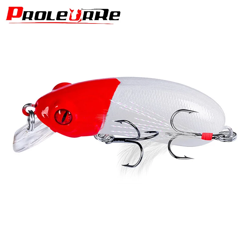 1Pcs Minnow Floating Fishing Lure 6.2cm 10g Fake Fish Crankbait Wobblers Artificial Plastic Hard Bait Swimbait Fishing Tackle