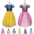 9 стилей; Платья принцессы; Костюм для девочек; Платье Белоснежки; Belle Aurore Vestido; Детские Вечерние платья на Хэллоуин для девочек; Летнее платье