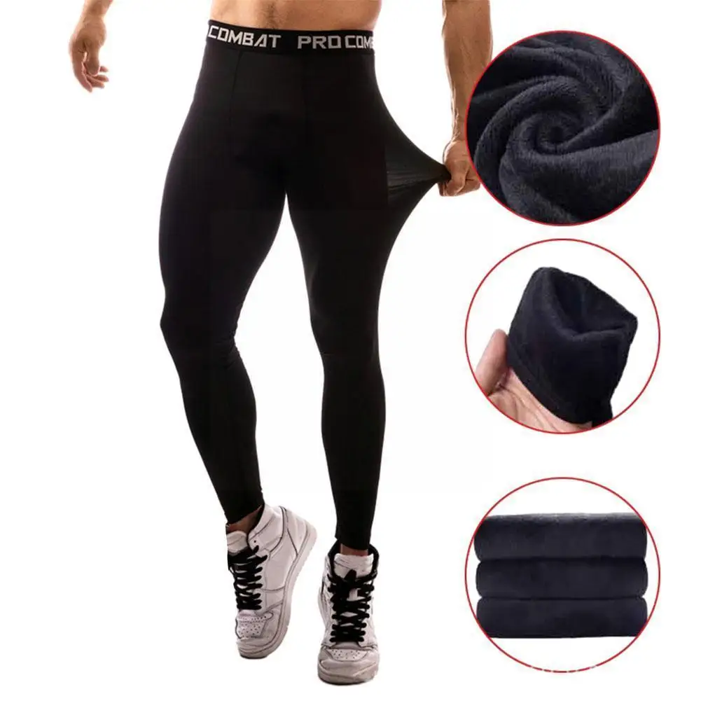 

Sports Tights Men's Stretch Compression Running Pants Trousers Breathable Quick-drying Training Bottoming Pants Fitness E5n3