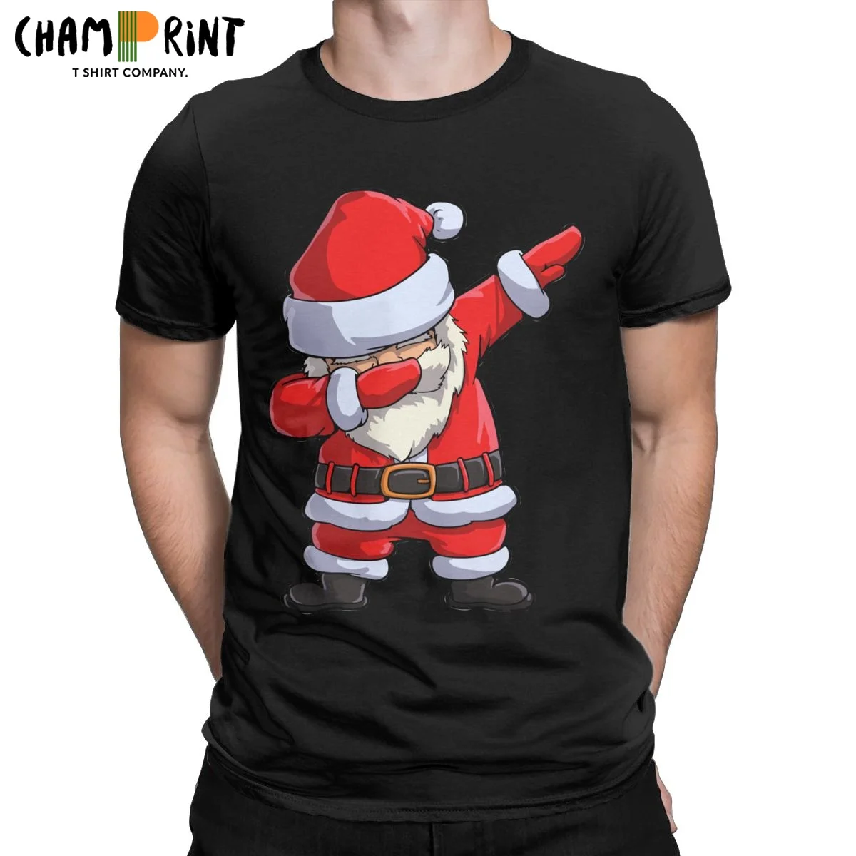 

Dabbing Santa Claus Christmas Men T Shirts Funny Dab X-mas Fashion Tees Short Sleeve Round Collar T-Shirts Pure Cotton Clothes