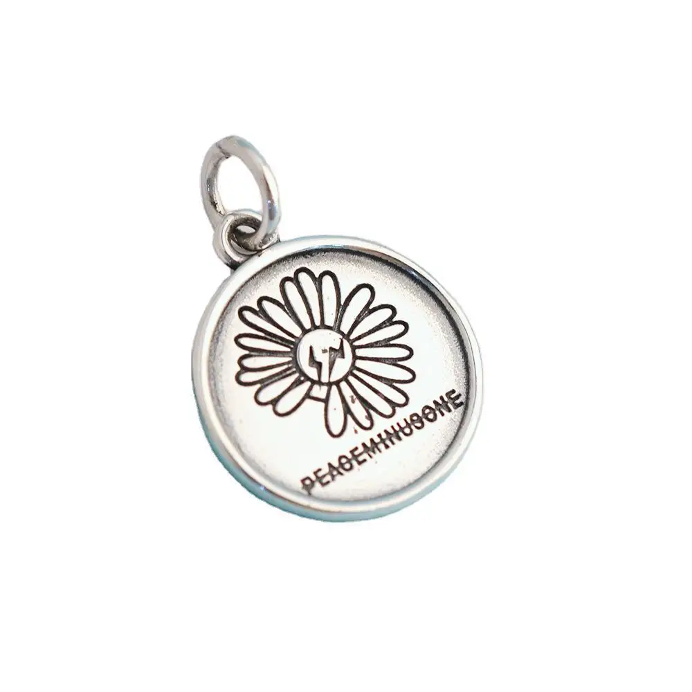 

Hemiston Retro Disk Daisy ,2020 Fashion Punk Ethnic Jewelry Europe 925 Sterling Silver Bijoux Gift For Woman & Rebel Men