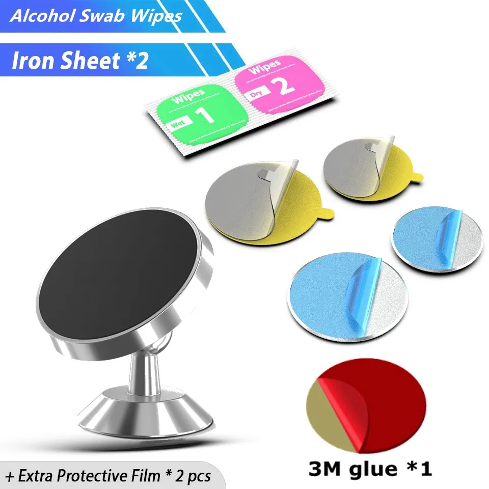 Магнитный держатель для телефона на приборную панель автомобиля вращение 360