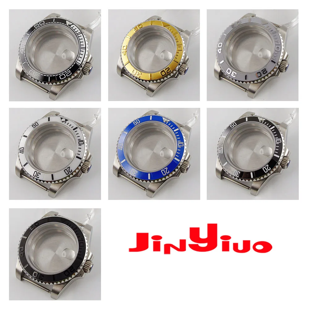 

Чехол для часов Miyota 8215 ETA 2836 из нержавеющей стали 316L с сапфировым стеклом и керамической рамкой, 40 мм