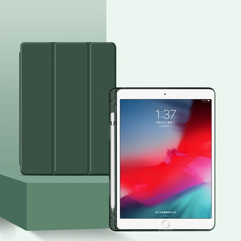 Новый пенал с подставкой для iPad 9 7 дюйма 6 2017 2018 Air 2 1 умный чехол из ПУ кожи