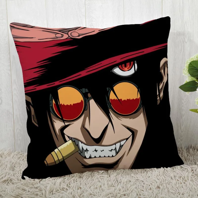 

Nach Hellsing Kissen Fällen Platz Kissenbezug Weihnachten Reißverschluss Kissen Abdeckung 40*40cm,45*45cm (Eine Seite)
