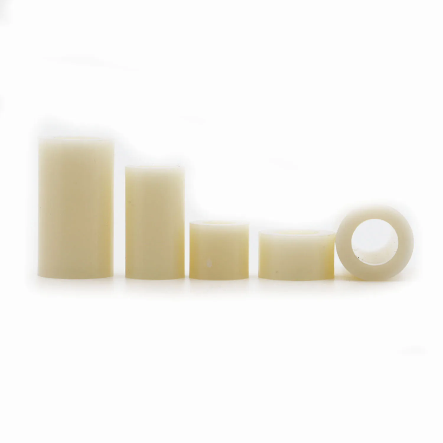

25/50pcs M3 M4 M5 M6 M8 White ABS Rround Spacer Standoff Nylon Non-Threaded Spacer Round Hollow Standoff Washer