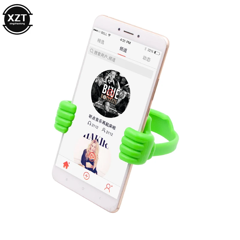 Подставка для телефона планшета цветная Регулируемая подставка большого пальца