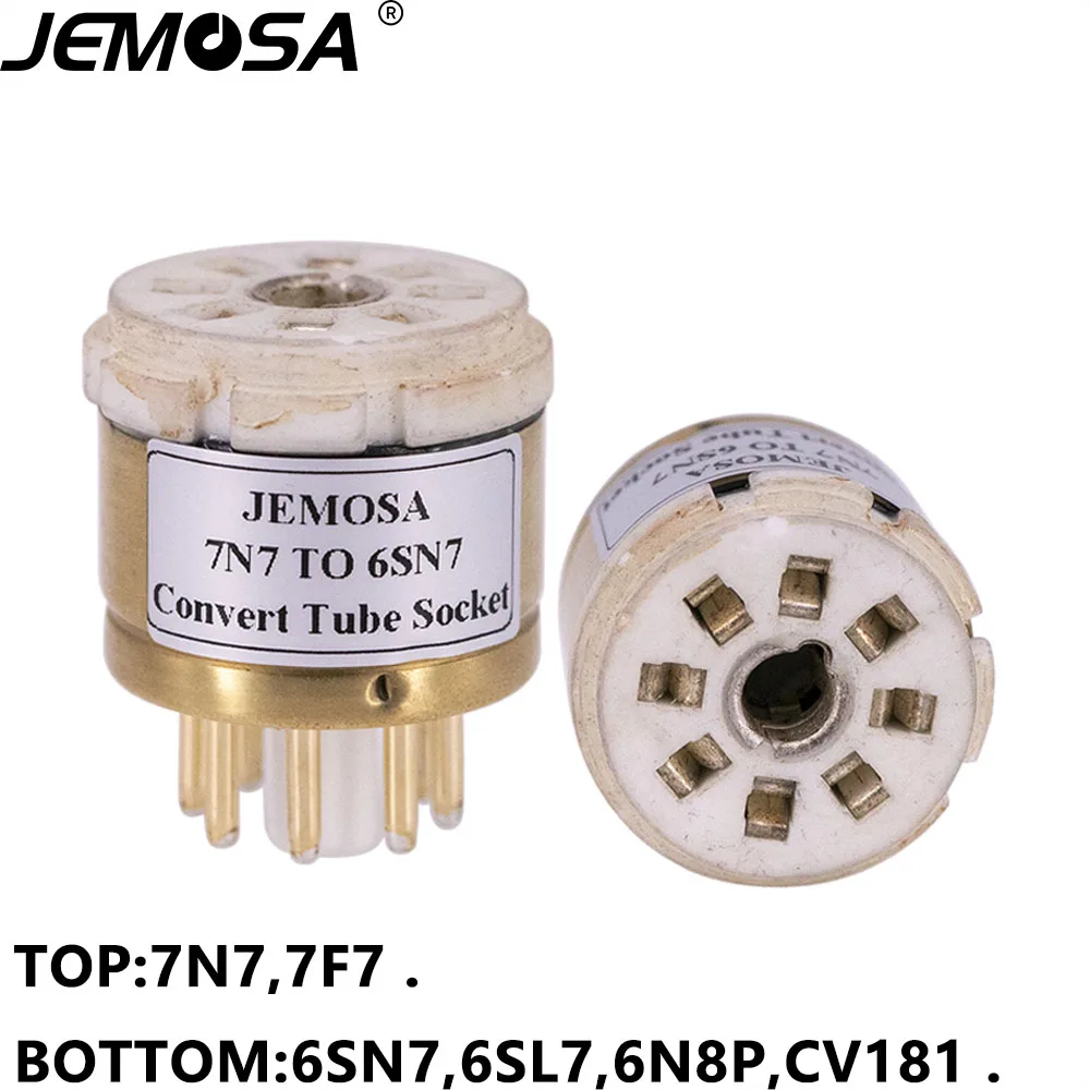 Фото 1 шт. 7F7 7N7 к 6SN7 6SL7 6N8P 6N9P 5692 CV181 трубка DIY звуковая вакуумная трубка усилитель преобразователь адаптер разъема Бесплатная доставка №1