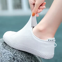 waterproof shoe cover silicone material anti skid thick unisex protectors rain boots for indoor outdoor rainy day