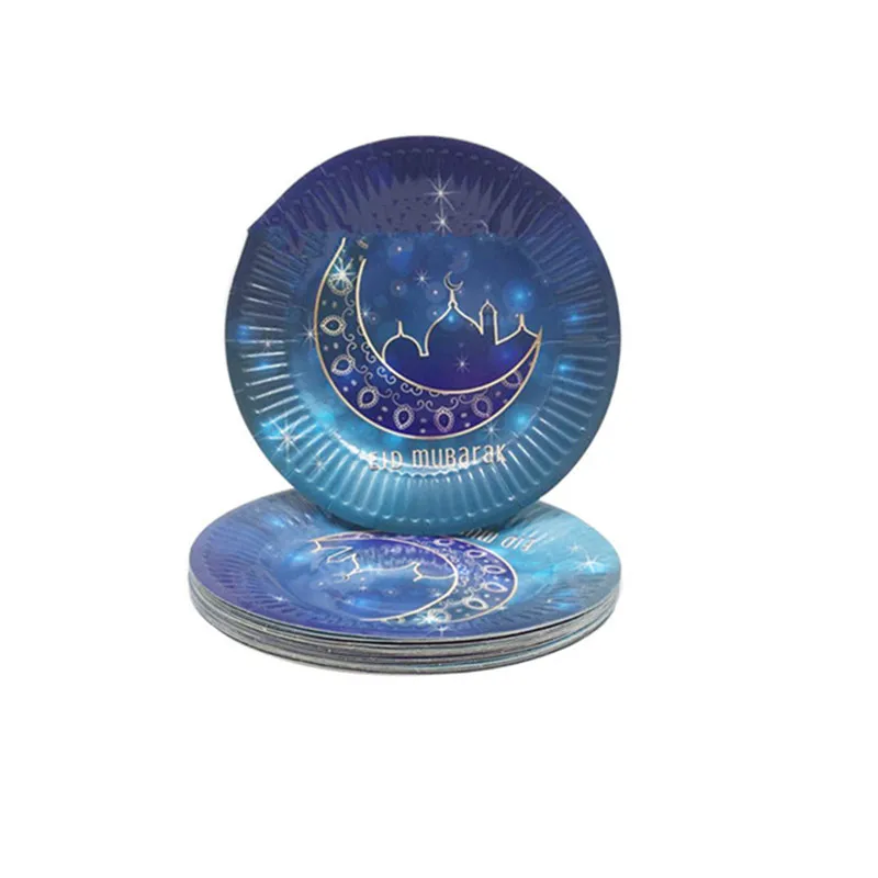 ИД Мубарак чашка и тарелка Рамадан с Рамазан-баннер домашнее украшение Ислам