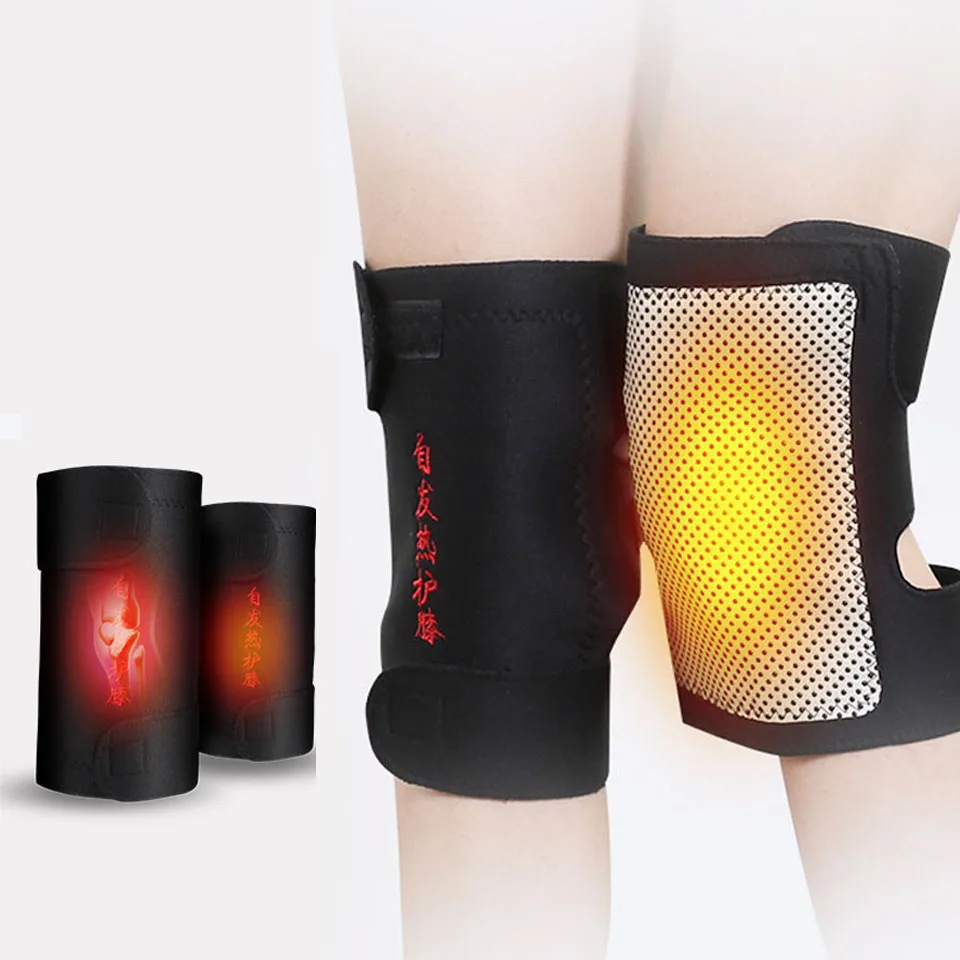 

Knee Brace Support Pads Adjustable Tourmaline Self-heating Magnetic Therapy Knee Warmth Protective Belt Arthritis Knee Massager