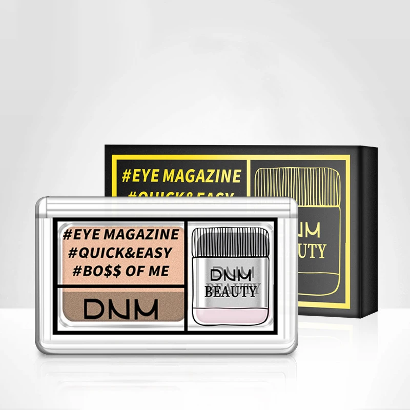

Earth Color Non-Smudge Waterproof Eyeshadow for Girls Face Cosmetic Dnm Lazy Two-Tone Gradient Pearlescent Eyeshadow