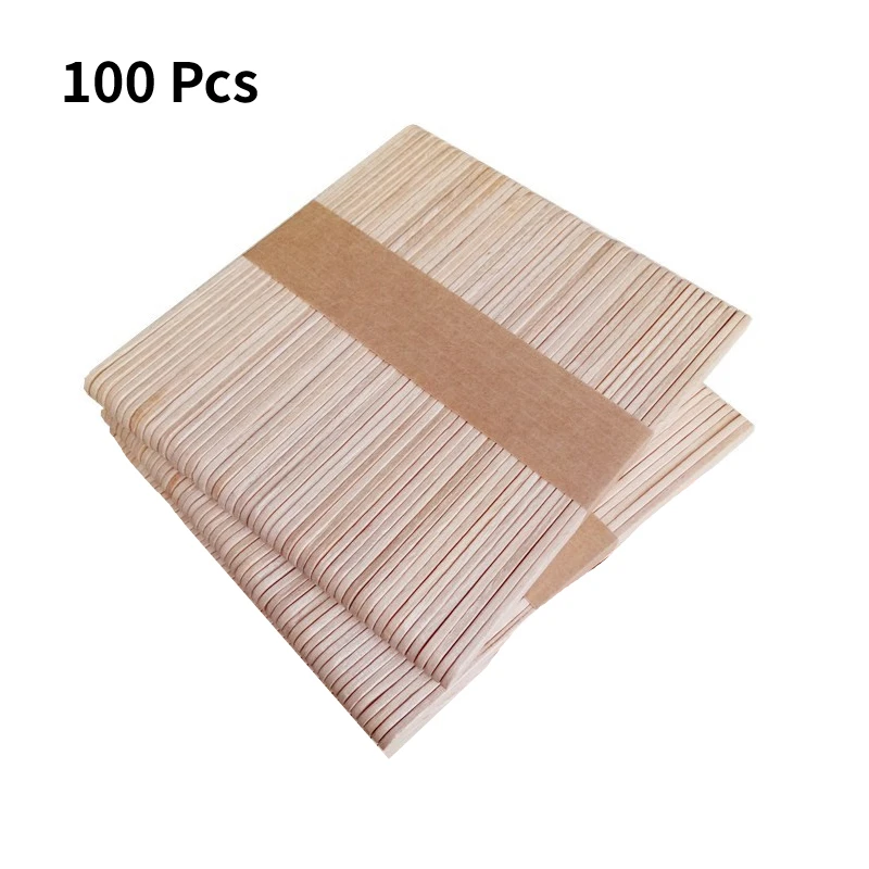 50/100 шт женские деревянный корпус палочки для удаления волос воск депиляции