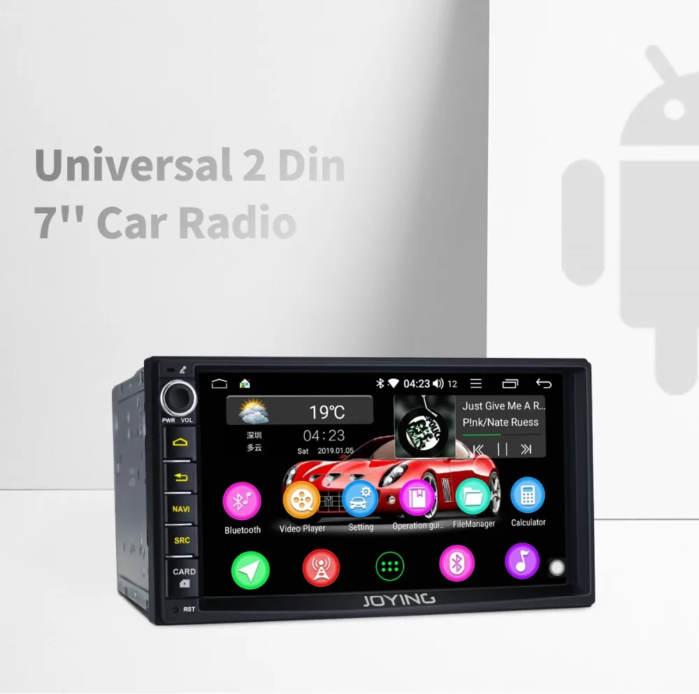 Радуясь 2 Din Универсальный Android 8,1 автомобильный Радио gps мультимедийный плеер стерео для Honda/Nissan/Toyota головное устройство Поддержка Зеркало Ссылка