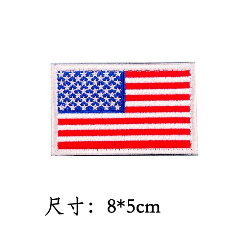 3D Вышивка Американский флаг Военная тактика нашивка глажка или шитье на любой