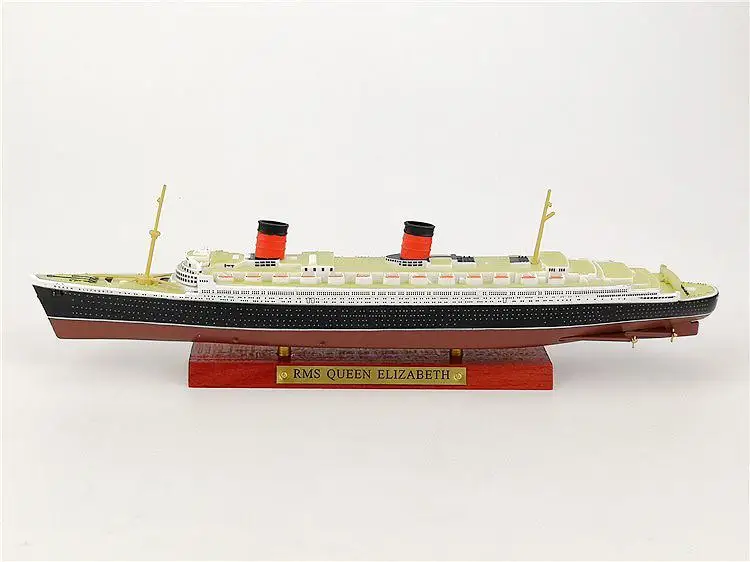 RMS QUEEN ELIZABETH 1/1250 литая под давлением модель корабля Атлас| |