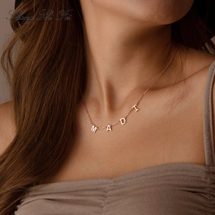 

Индивидуальное именное ожерелье на заказ для женщин инициалы, Детские Подвески Colsplay Pandent, Индивидуальные ювелирные изделия