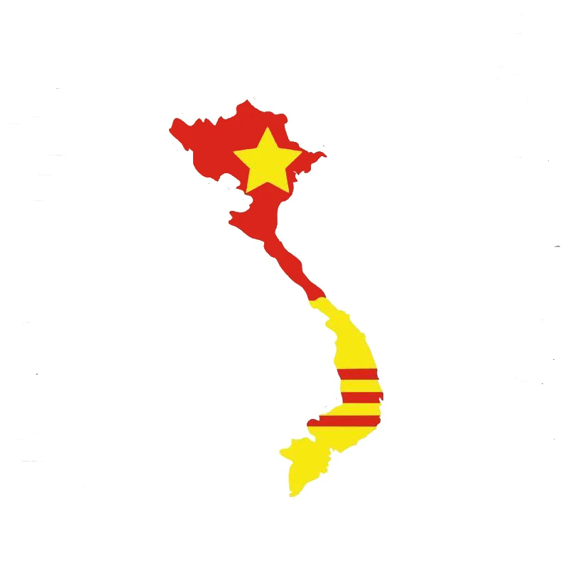 Vietnam Country Map Shape National Flag Decals Car Stickers Exterior Accessories Tropical Decoration 14CM*5CM | Автомобили и