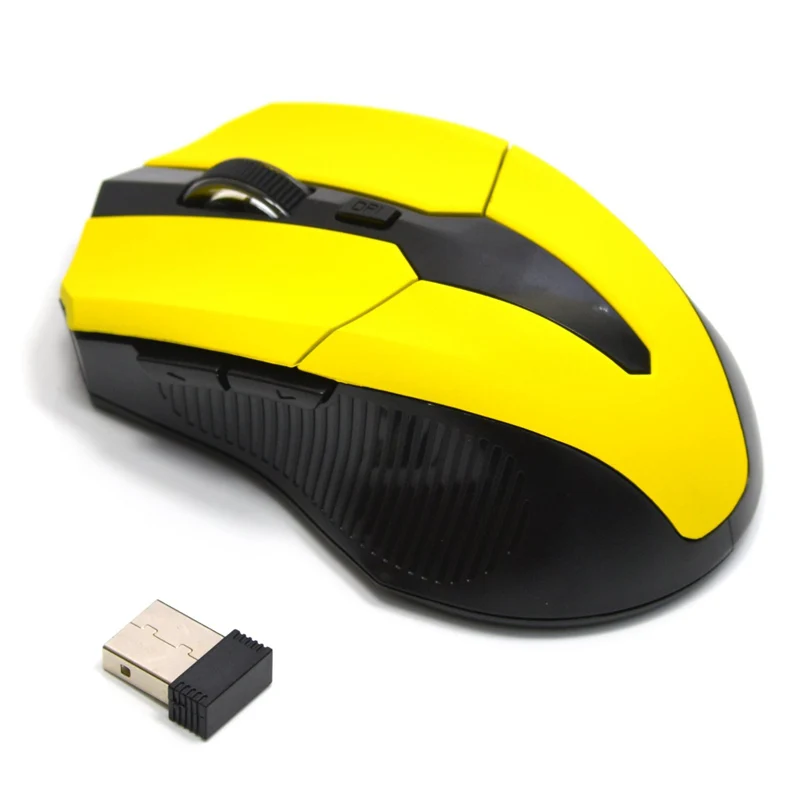 

2.4G Optical Wireless Mouse 5 Buttons for Computer Laptop Gaming Mice with USB Receiver HJ55