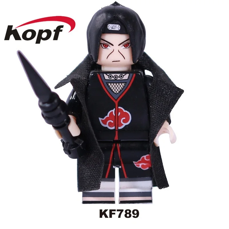 KF789 Without Box Одна строительных блоков Наруто кирпичи Uzumaki Наруто Саске джираика Хатаке Какаши фигурки для детей игрушки KF6078 - Цвет: KF789 Without Box