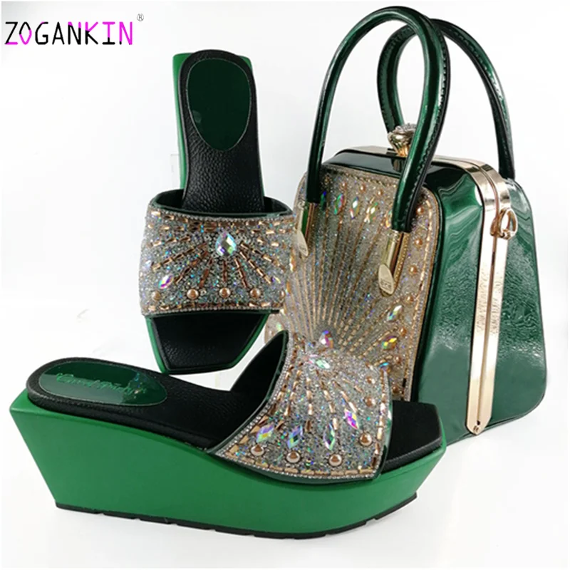 Комплект из туфель и сумочки в нигерийском стиле комплект африканском со