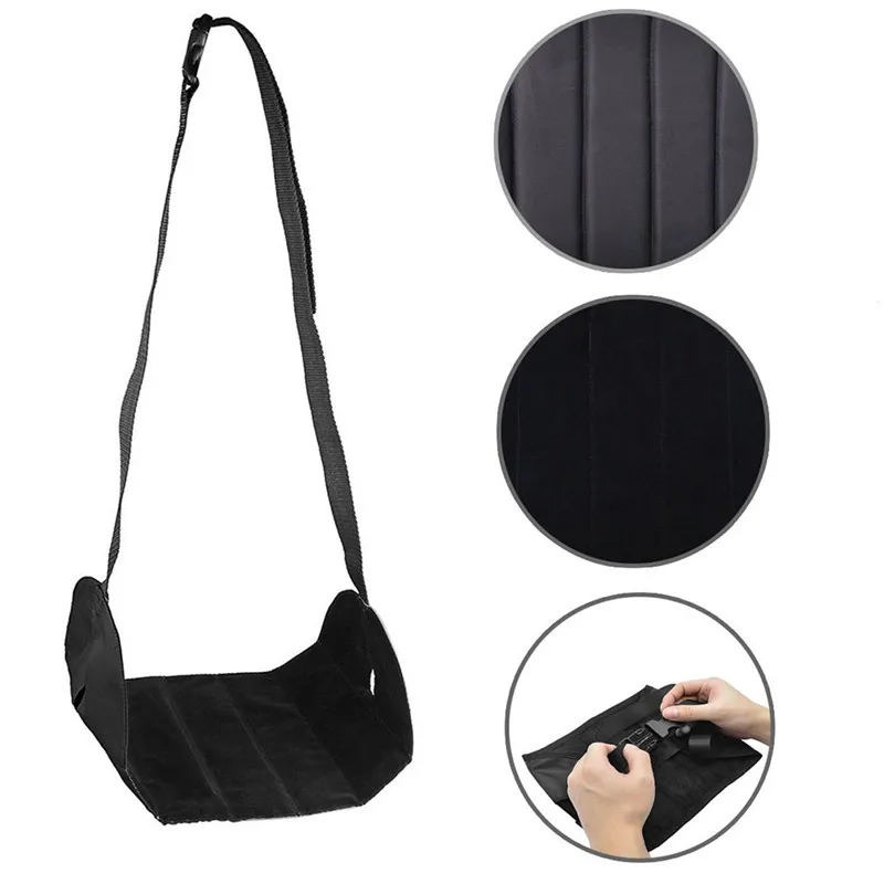 

Портативный гамак для ног для офиса и дома, Черный Уличный мини-гамак для ног