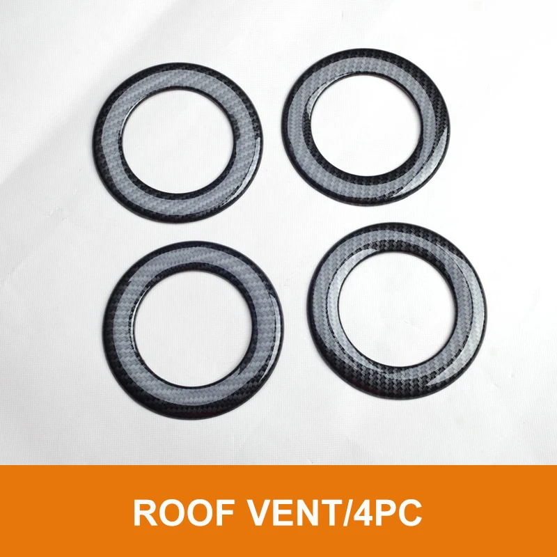 ROOF VENT 4PC Украшение интерьера автомобильные аксессуары АБС пластик углеродное волокно украшение интерьера для ford everest - Цвет: ROOF VENT 4PC