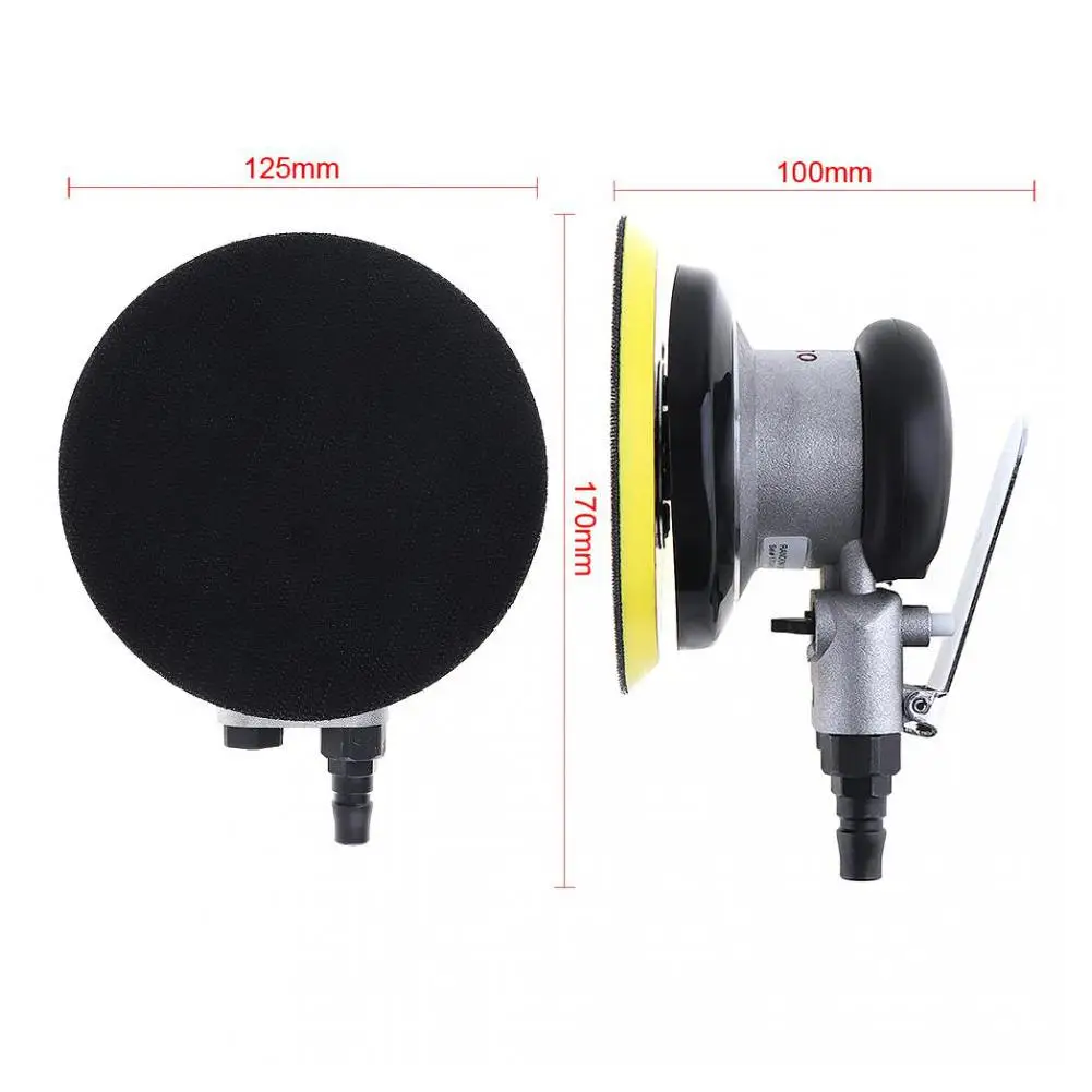

5 Inch Non-Vacuum Matte Surface Circular Pneumatic Sandpaper Random Orbital Air Sander Polished Grinding Machine Hand Tools