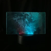 touch sensor league of legends kaisa game color changing decor two tone led light two tone 3d lamp table indoor children present