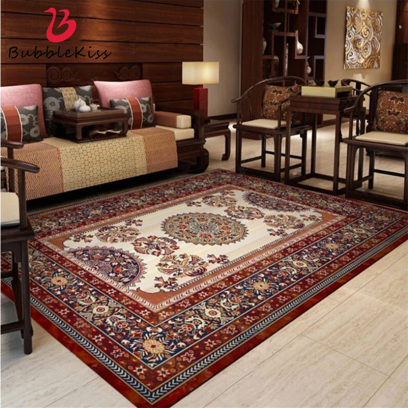 Ковры воздушный поцелуй для гостиной китайский Ретро красный коричневый коврик