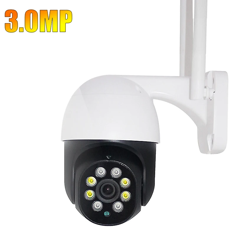 

Outdoor WiFi Camera 3.0 MP Security Surveillance IP Camera Two-Way Audio Motion Tracking Detection IP66 Waterproof Wi-Fi IP Cam
