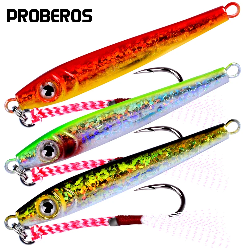 PROBEROS 4 шт. рыбы на блесну 3 15 &quot 8 см/1 2 oz 35g металла джиг приманка для рыбалки цвета с