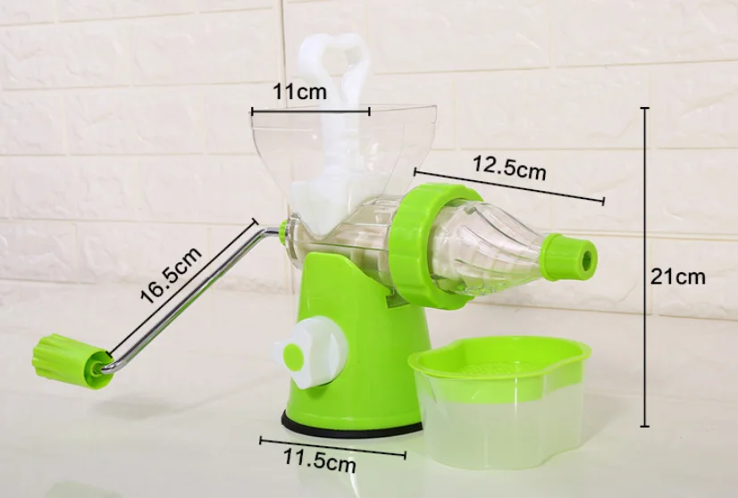 The Original Healthy Juicer Manual Citrus Squeezer Hand-Cranking Juice Reamer / Extractor for Fruits and Vegetables | Дом и сад