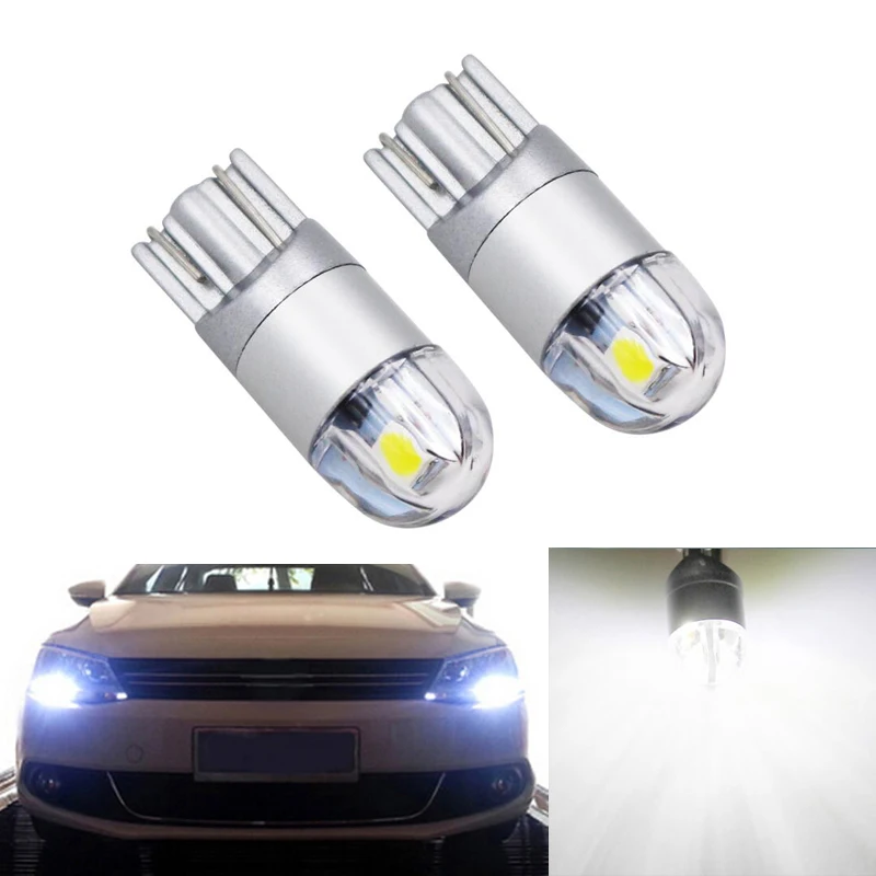 2x T10 W5W 3030smd светодиодный светильник с проекционным объективом для Volkswagen POLO Golf 5 6 7
