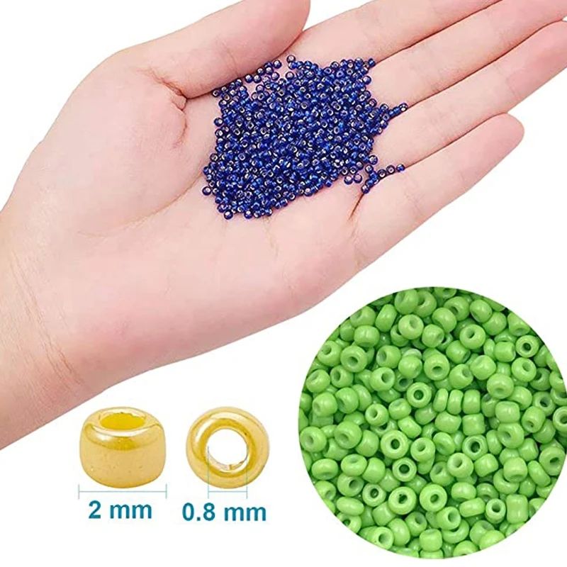 Бусы из 14400 проса с алфавитом для самостоятельного изготовления бисерных