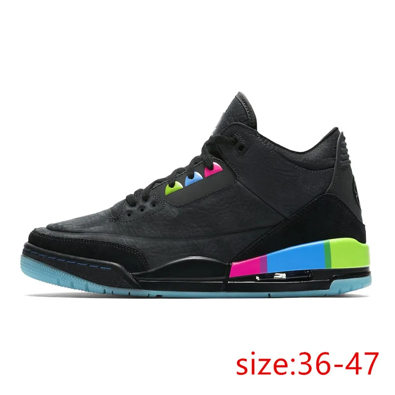 

New Arrival 3 3s Fragment Jumpmans Men Basketball Shoes Black White Laser Orange Fire Red Unc Trainers 4