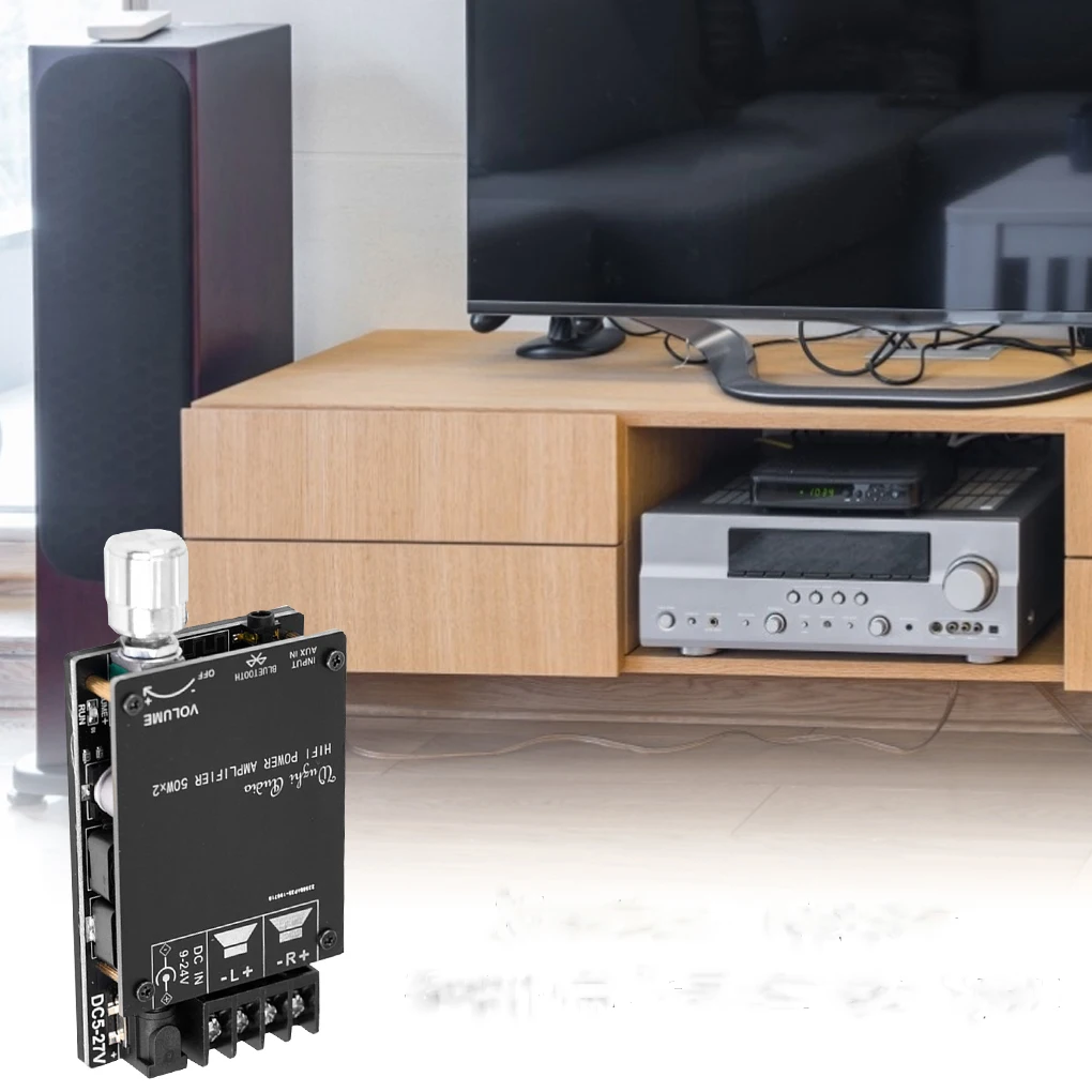 

Плата цифрового усилителя мощности 5,0 AUX, совместимая с Bluetooth, 30-200 Вт, беспроводной стерео аудио Amp модуль для динамика