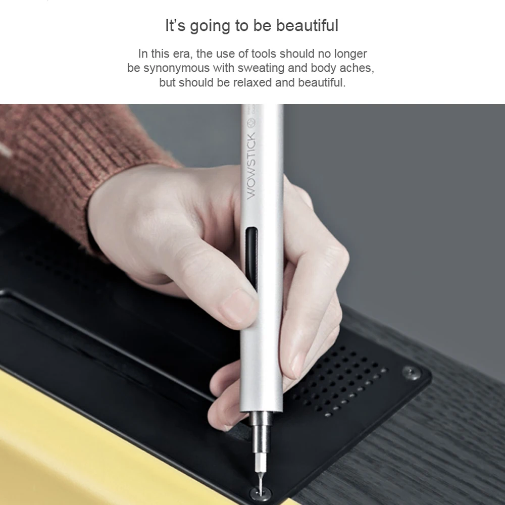 Xiaomi Wowstick попробуйте 20 бит электрическая отвертка DIY Инструменты для ремонта дома основные наборы алюминиевый корпус