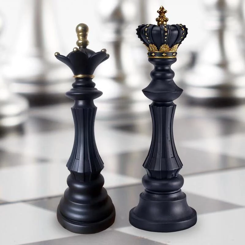 Роскошный Шахматный набор украшение для дома каучуковые шахматные фигурки