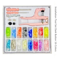 new colors multifunction snaps and 16 colors new pink t5 plasticmetal buttons for diy handwork crafting clothing sewing