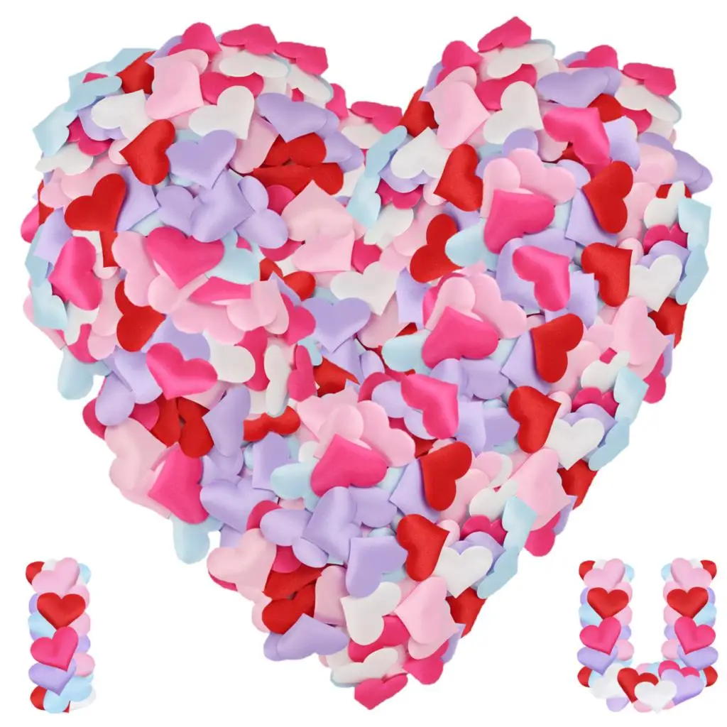 

100 шт., декоративные лепестки в форме сердца