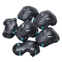 6pcsset men women skating protective gear set skateboard ice roller elbow pads wrist guard child cycling riding knee protector