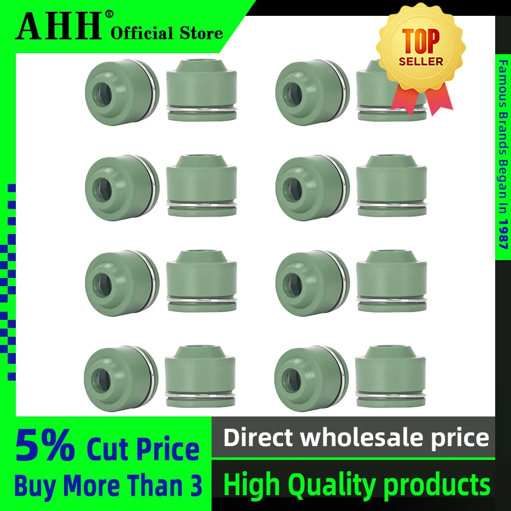 AHH 16PCS/set Valve Oil Seal Intake Exhaust For HONDA CBR400 MC23 MC29  VFR NC30 NC35 RVF MC30 MC35 NC24 MC24 Accessories