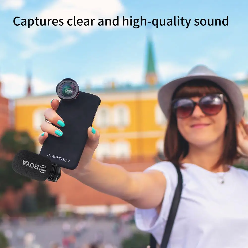 Микрофон BOYA BY DM100 Shotgun для Android цифровой конденсаторный стереомикрофон